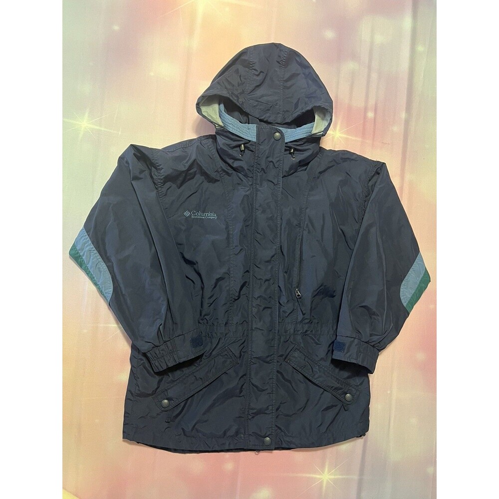 Vintage 90s Columbia Sportswear Longs Peak Jacket Womens Size Small Navy Blue